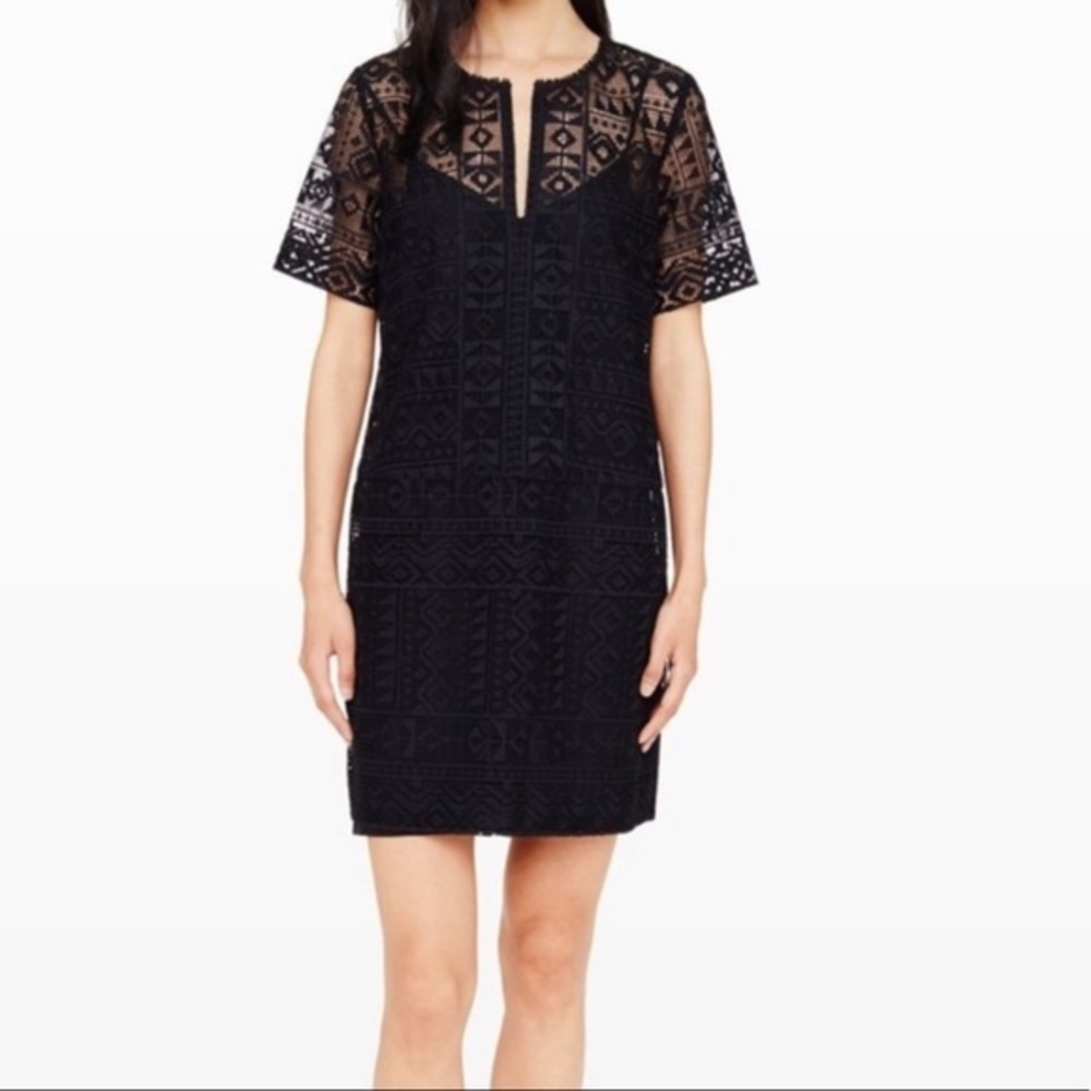 CLUB MONACO LACE SHORT SLEEVE DRESS SZ 2